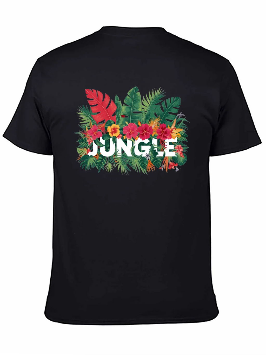 Jungle Graphic Print Black T-Shirt product image 4