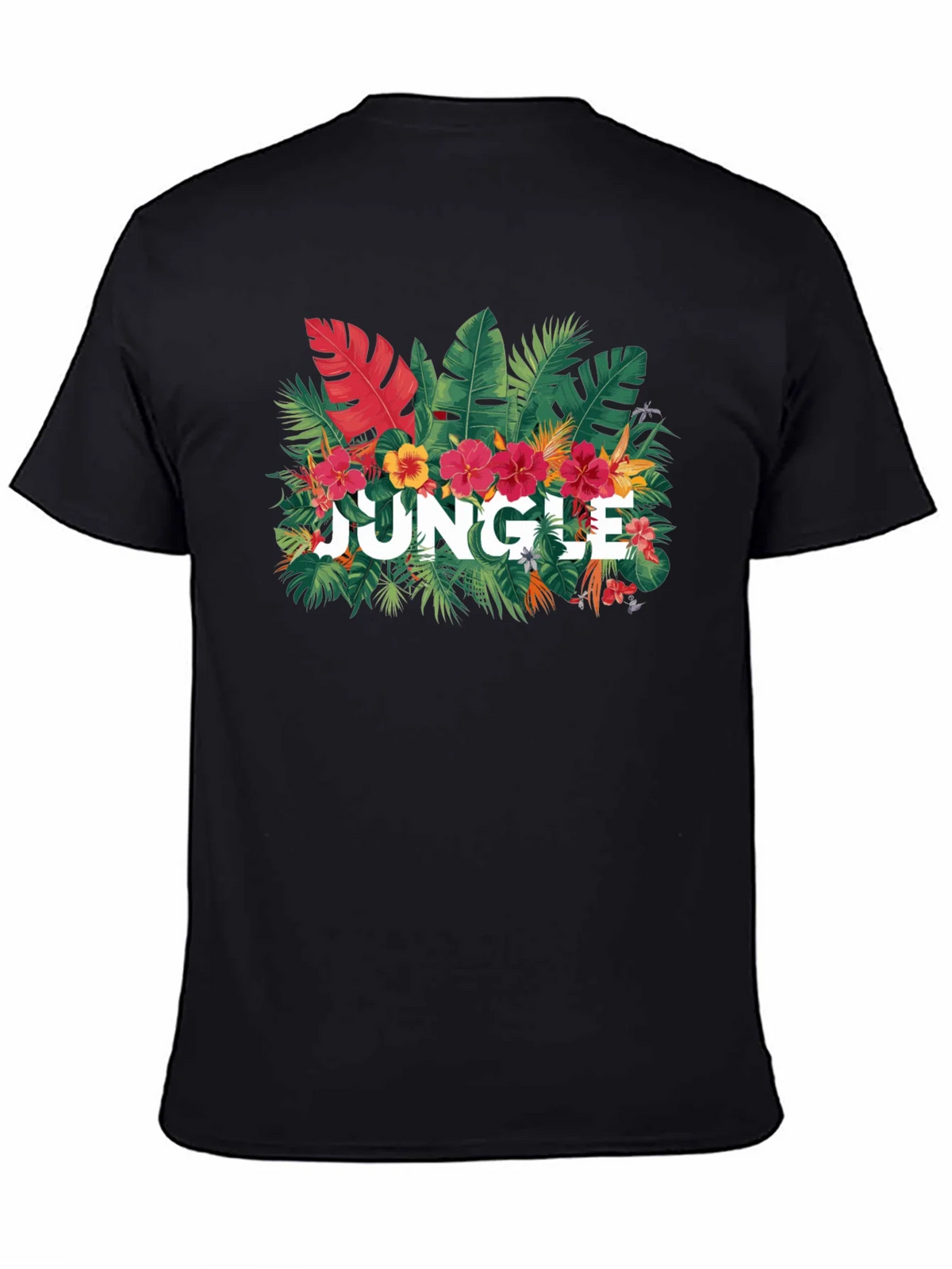 Jungle Graphic Print Black T-Shirt product image 4