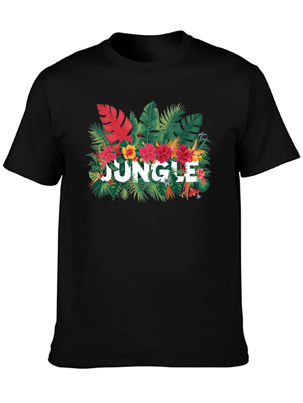 Jungle Graphic Print Black T-Shirt product image 3