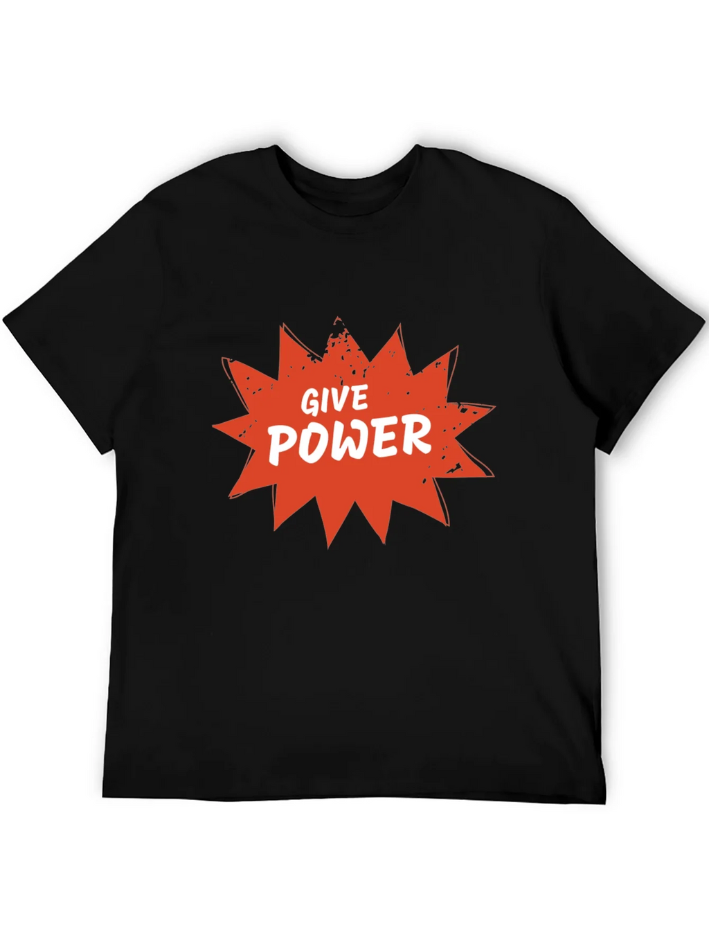 Give Power Graphic Tee - Black Cotton Blend product image 5