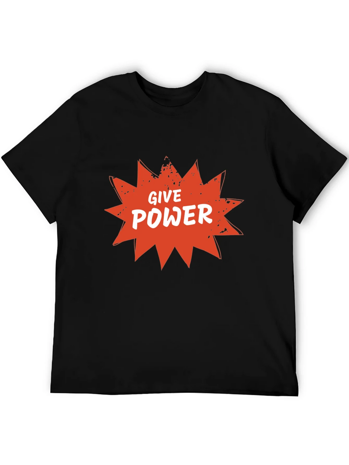 Give Power Graphic Tee - Black Cotton Blend product image 5