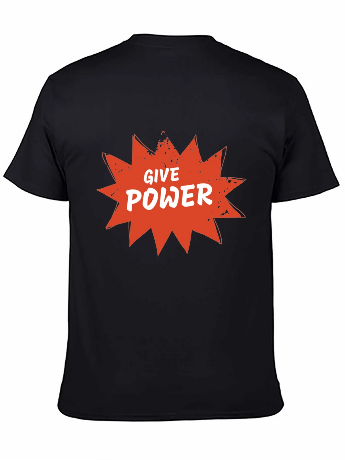 Give Power Graphic Tee - Black Cotton Blend product image 4