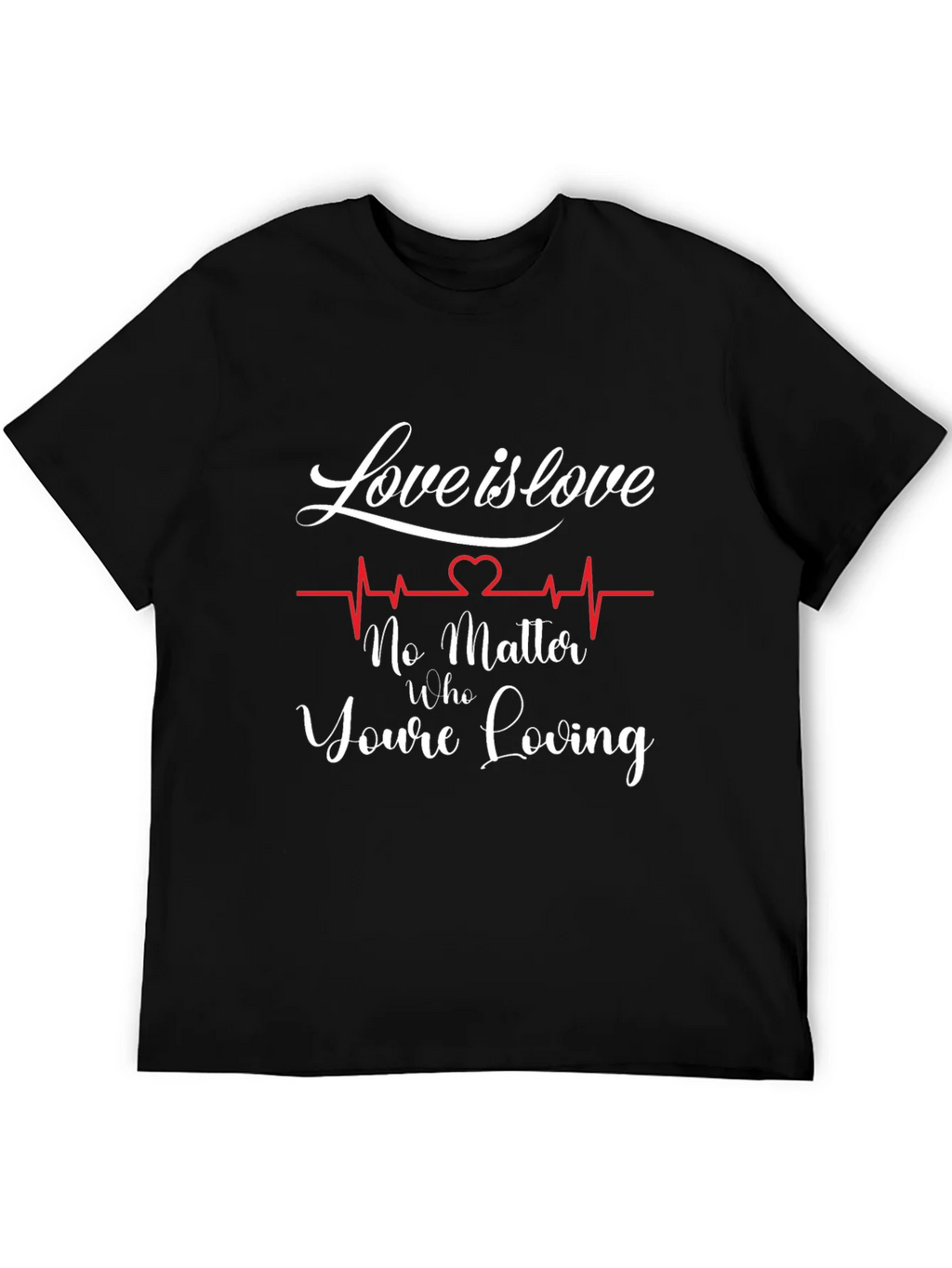 Love is Graphic Tee - Black Cotton Shirt product image 5