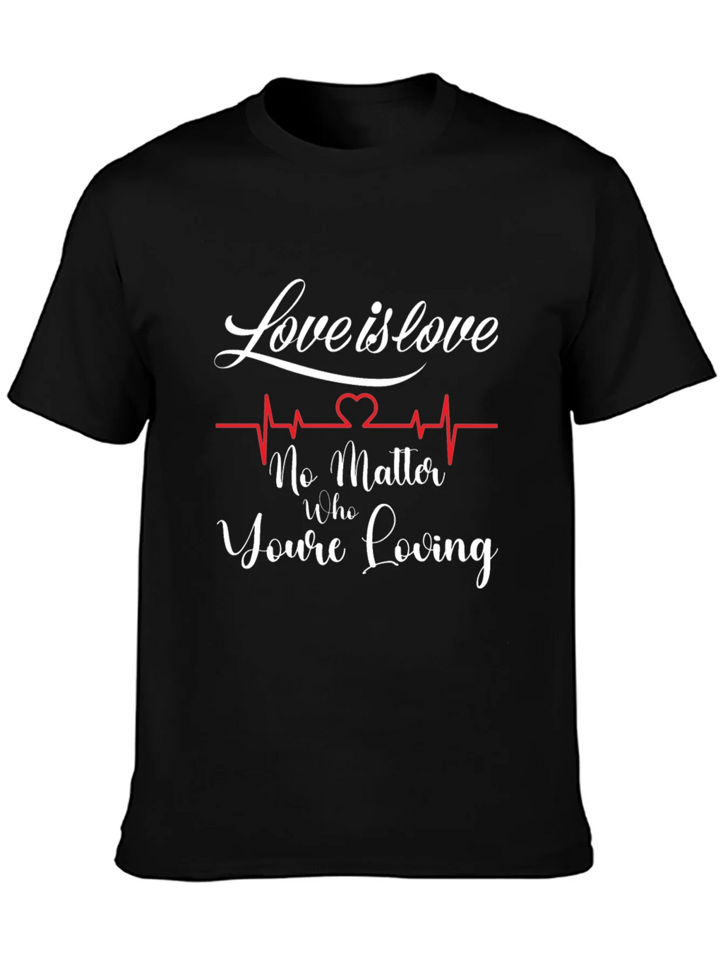 Love is Graphic Tee - Black Cotton Shirt product image 3