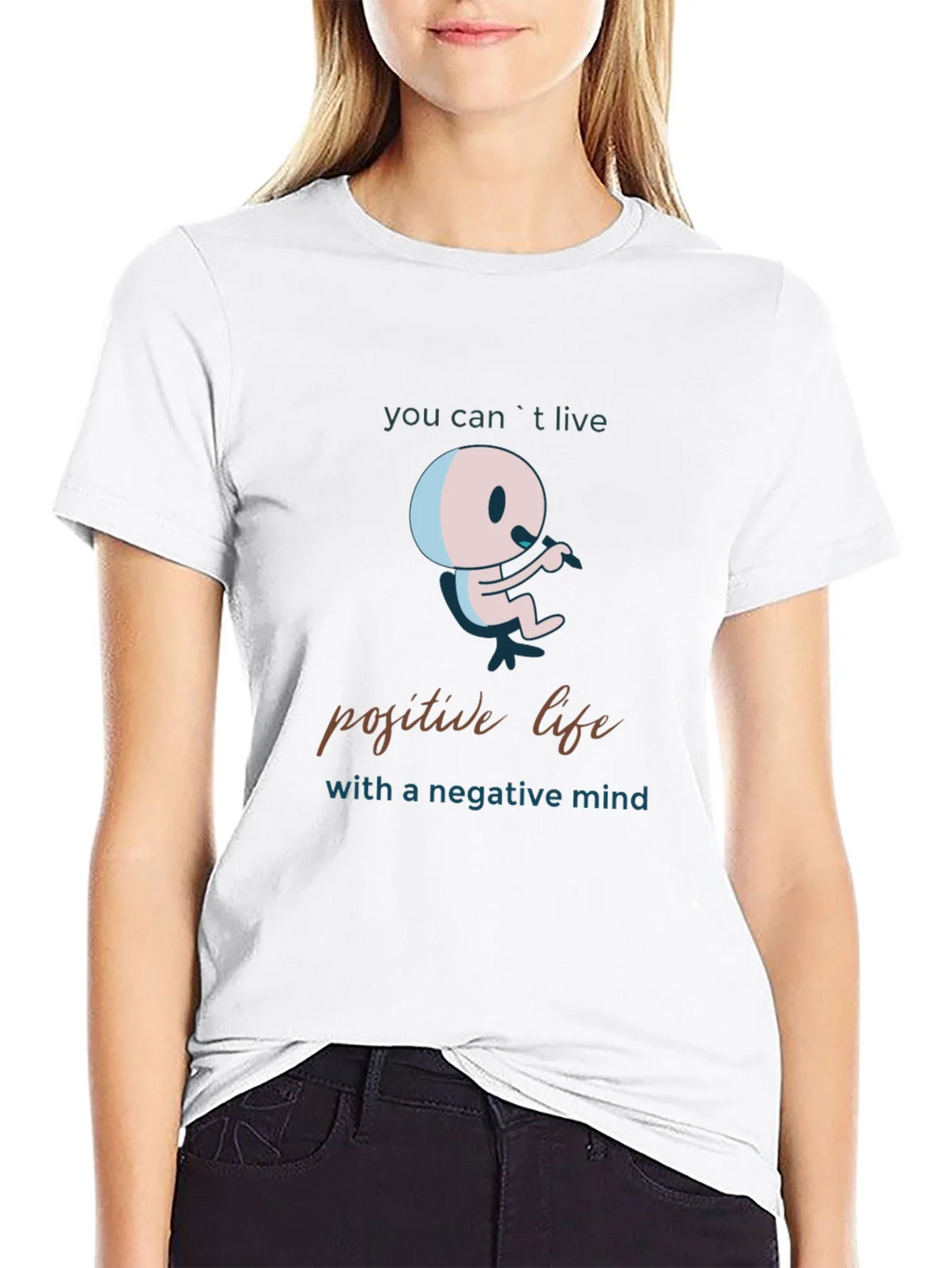 Positive Life Mindset Graphic T-Shirt product image 8