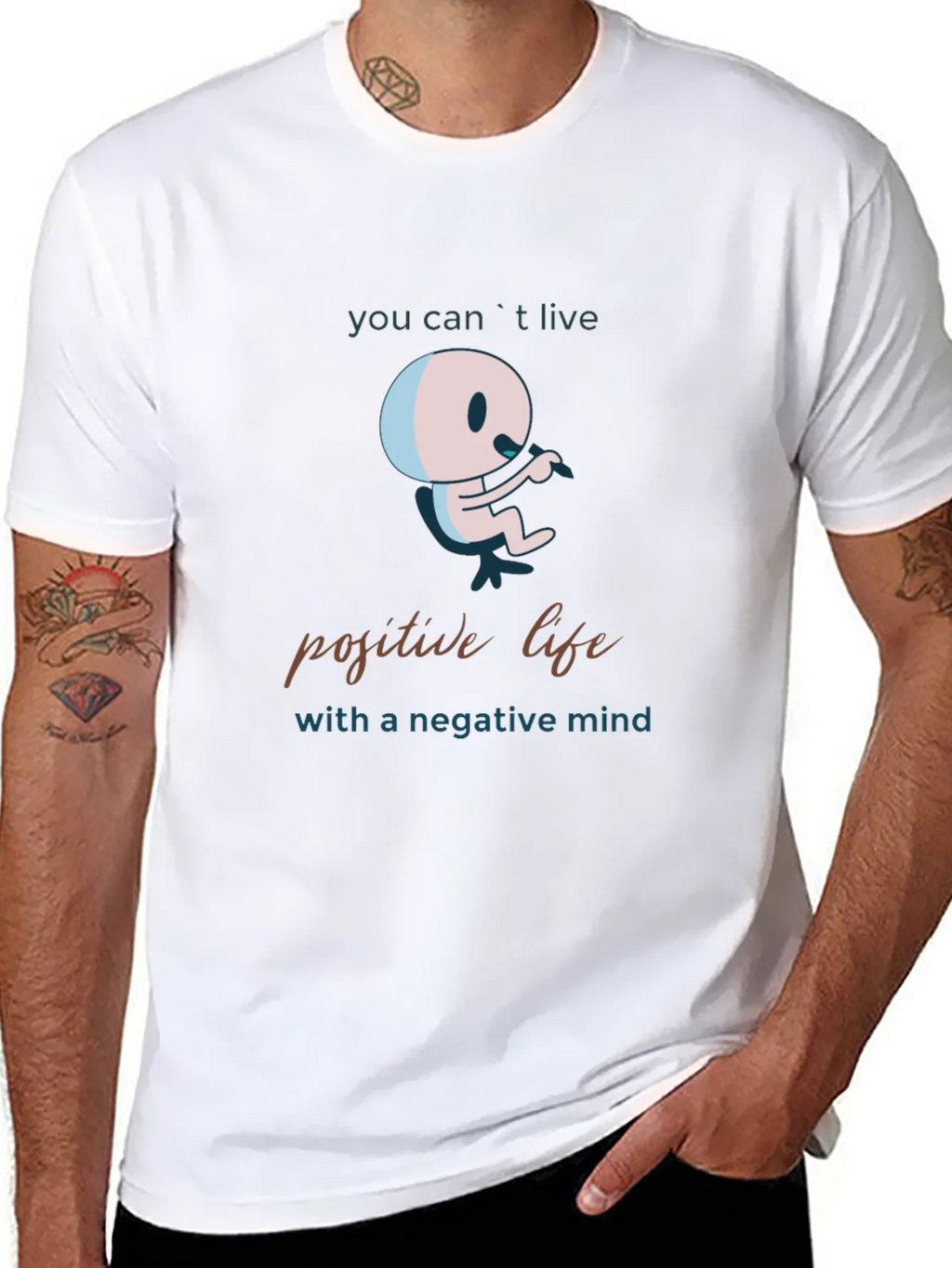 Positive Life Mindset Graphic T-Shirt product image 7