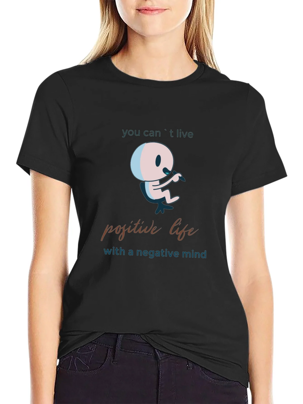 Positive Life Mindset Graphic T-Shirt product image 2