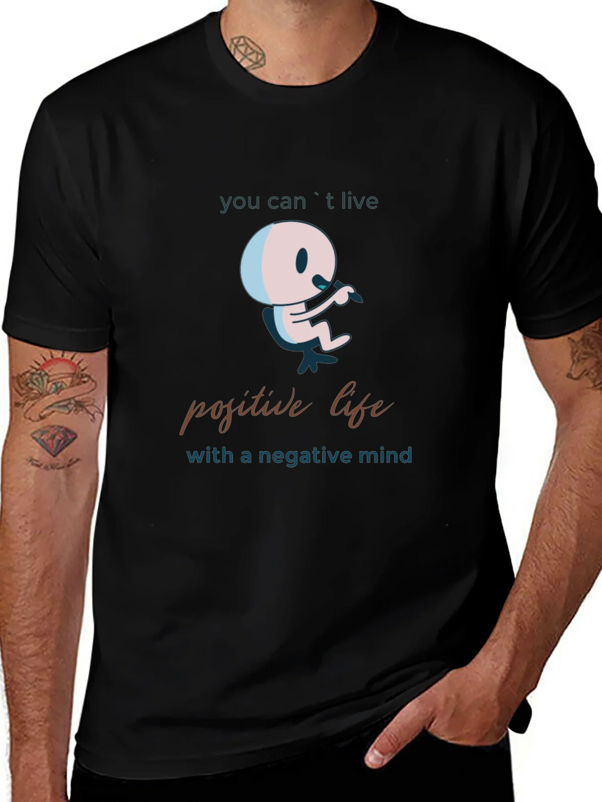 Positive Life Mindset Graphic T-Shirt product image 1
