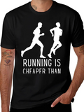 Running is Cheaper Than Therapy T-Shirt product image 1