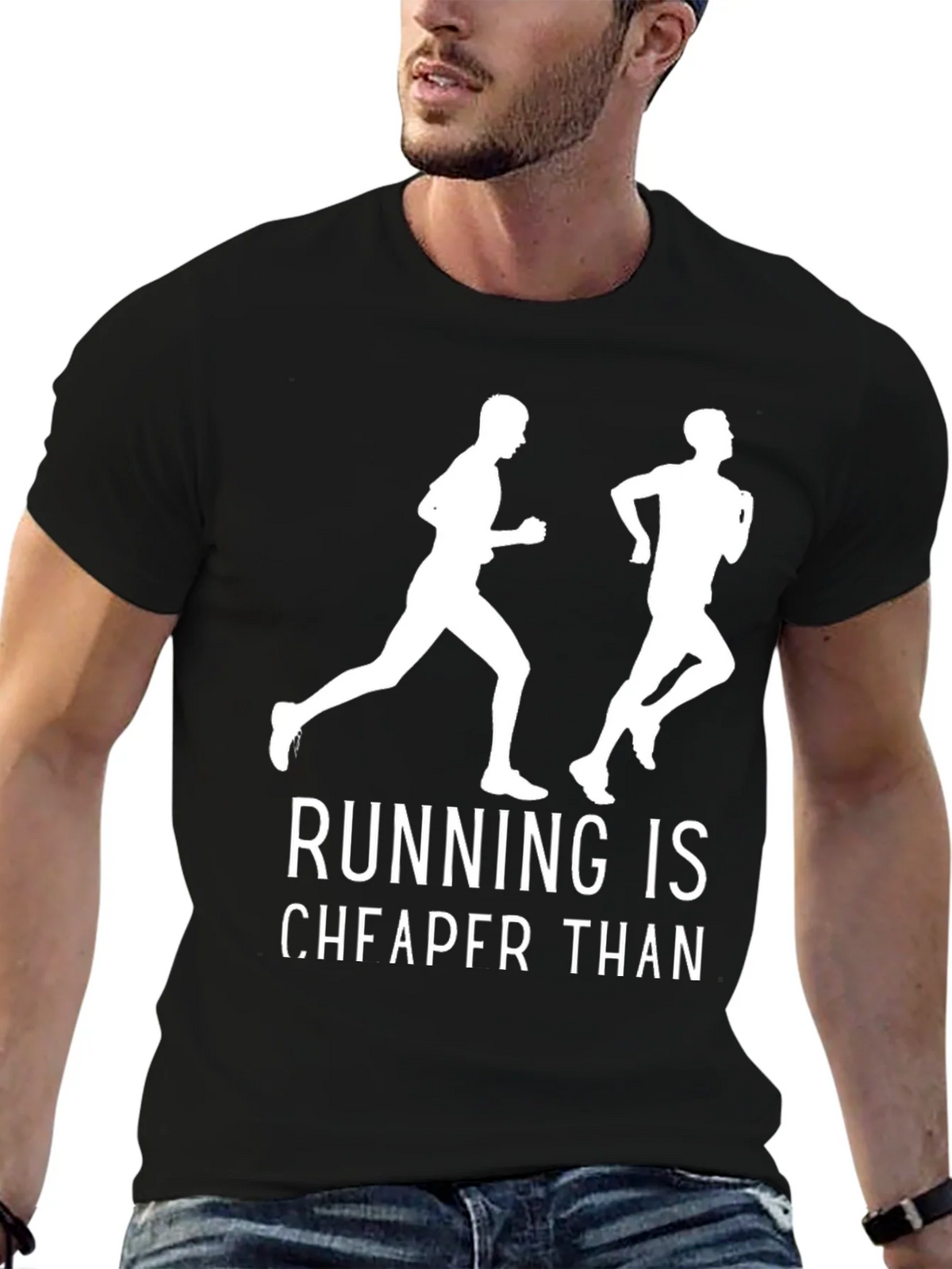 Running is Cheaper Than Therapy T-Shirt product image 6
