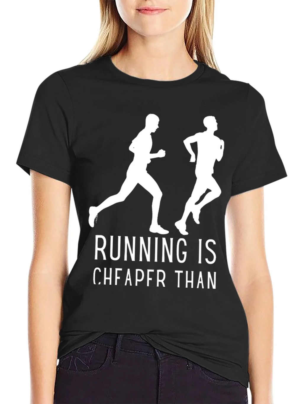 Running is Cheaper Than Therapy T-Shirt product image 2
