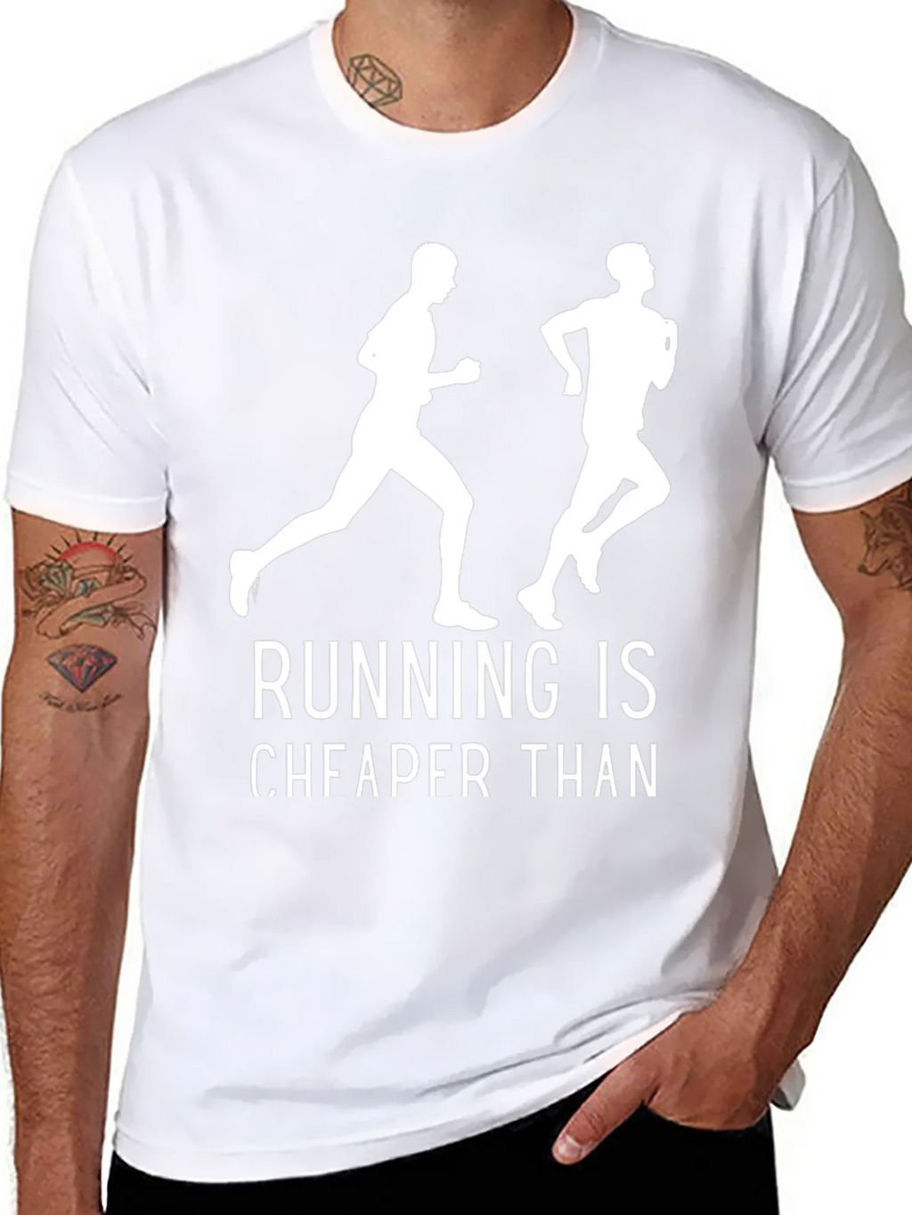 Running is Cheaper Than Therapy T-Shirt product image 7