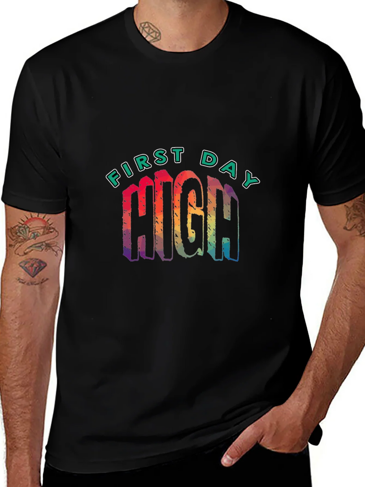 First Day High Graphic Tee - Black product image 1