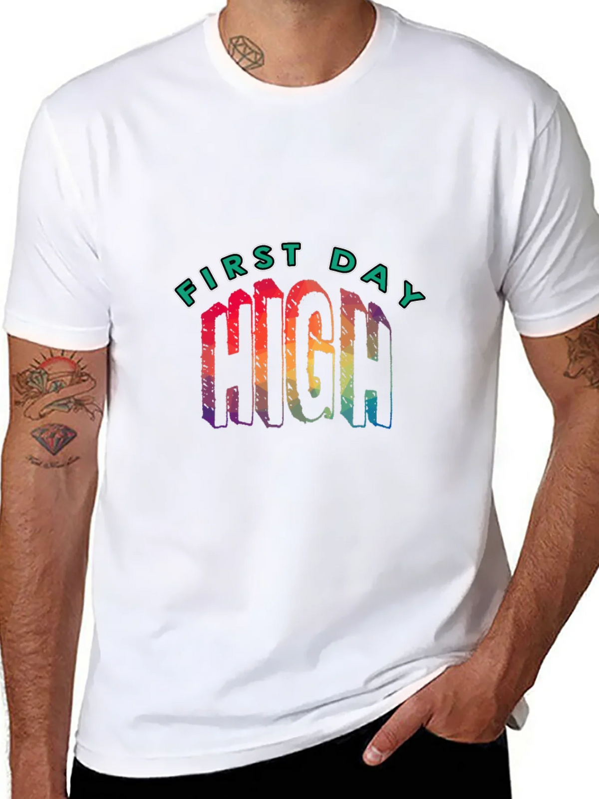 First Day High Graphic Tee - Black product image 7