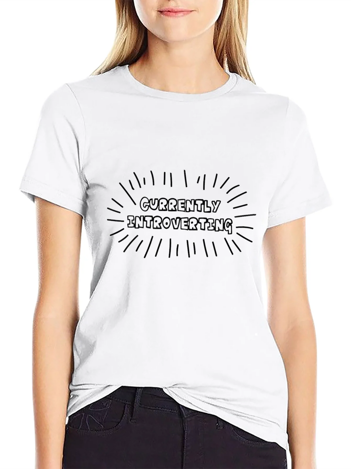 Introverting Graphic Tee - Black Cotton Comfort product image 8