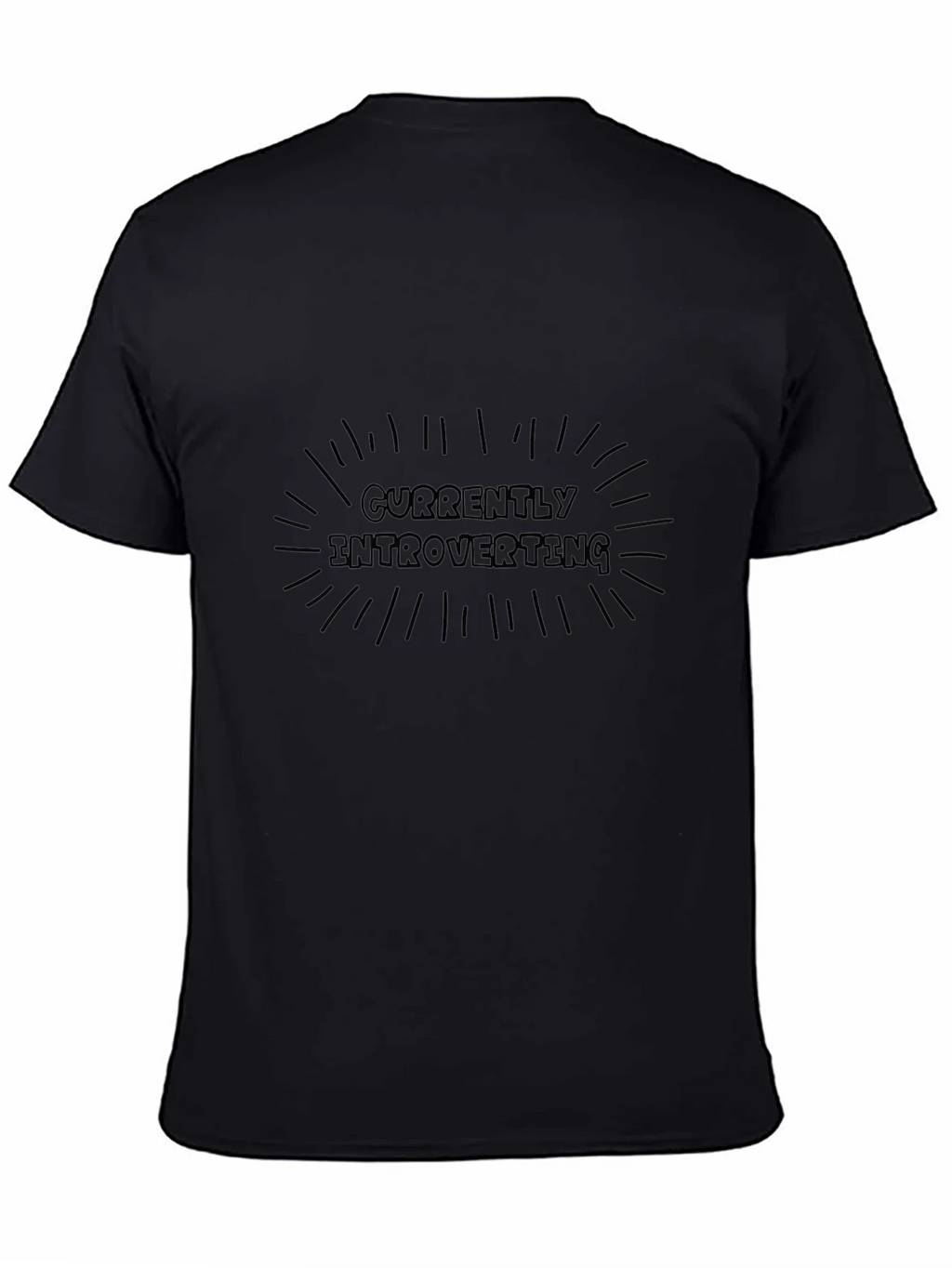 Introverting Graphic Tee - Black Cotton Comfort product image 4