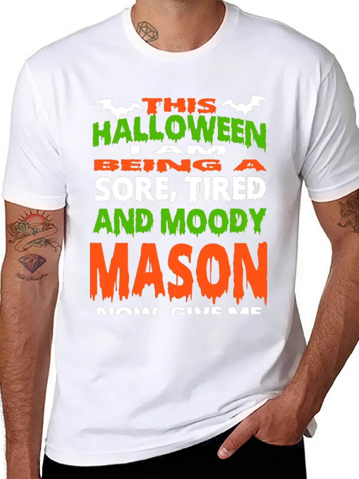 Halloween Sore Tired Moody Mason T-Shirt product image 7