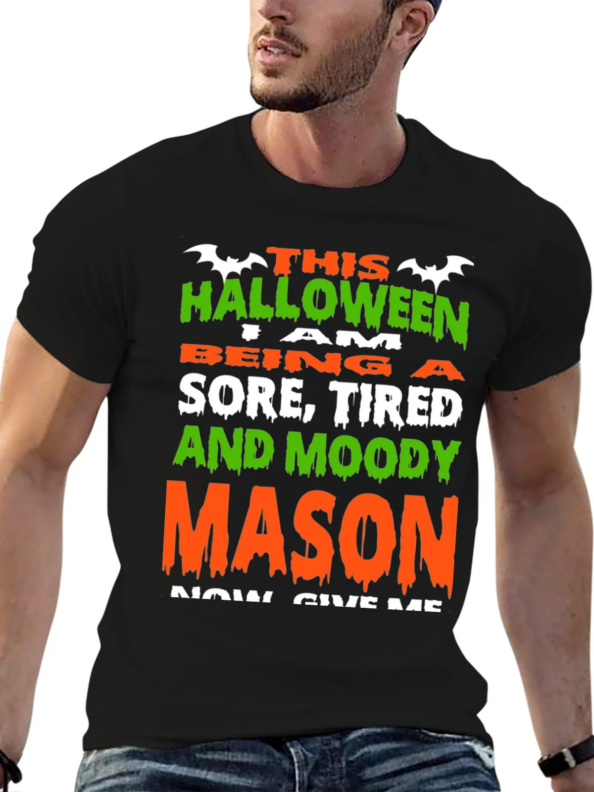 Halloween Sore Tired Moody Mason T-Shirt product image 6