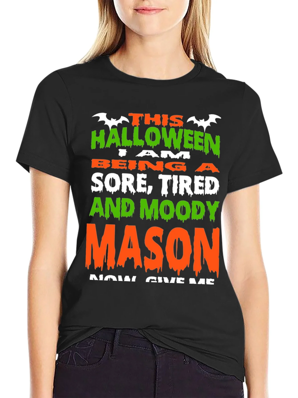 Halloween Sore Tired Moody Mason T-Shirt product image 2