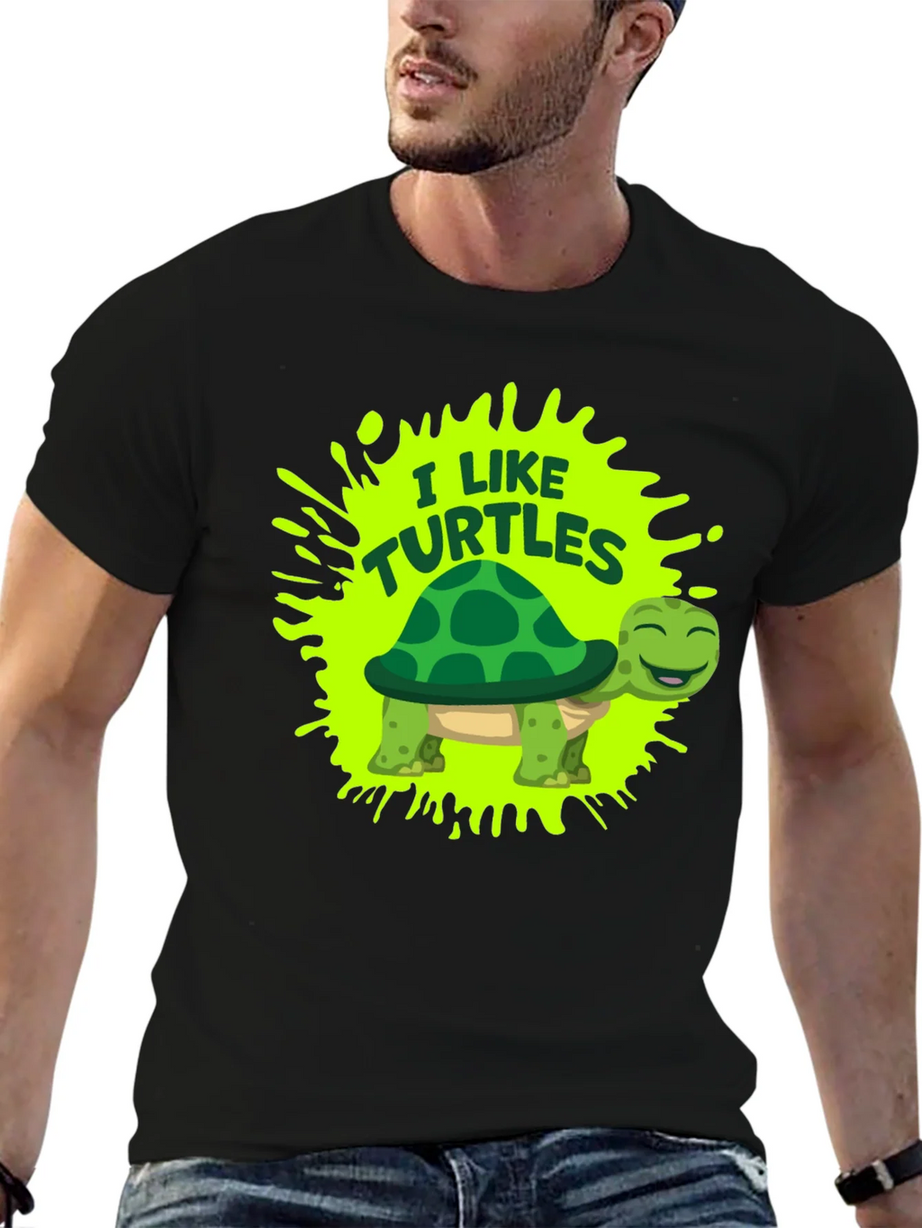 I Like Turtles Graphic Tee - Fun Novelty T-Shirt product image 5