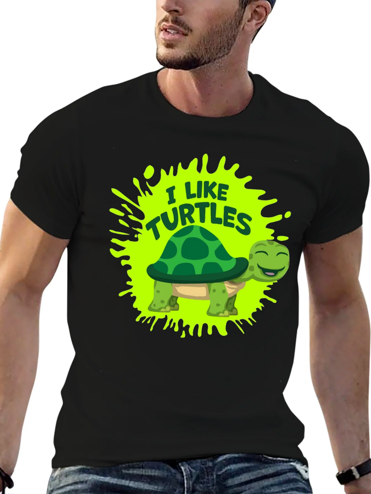 I Like Turtles Graphic Tee - Fun Novelty T-Shirt product image 5