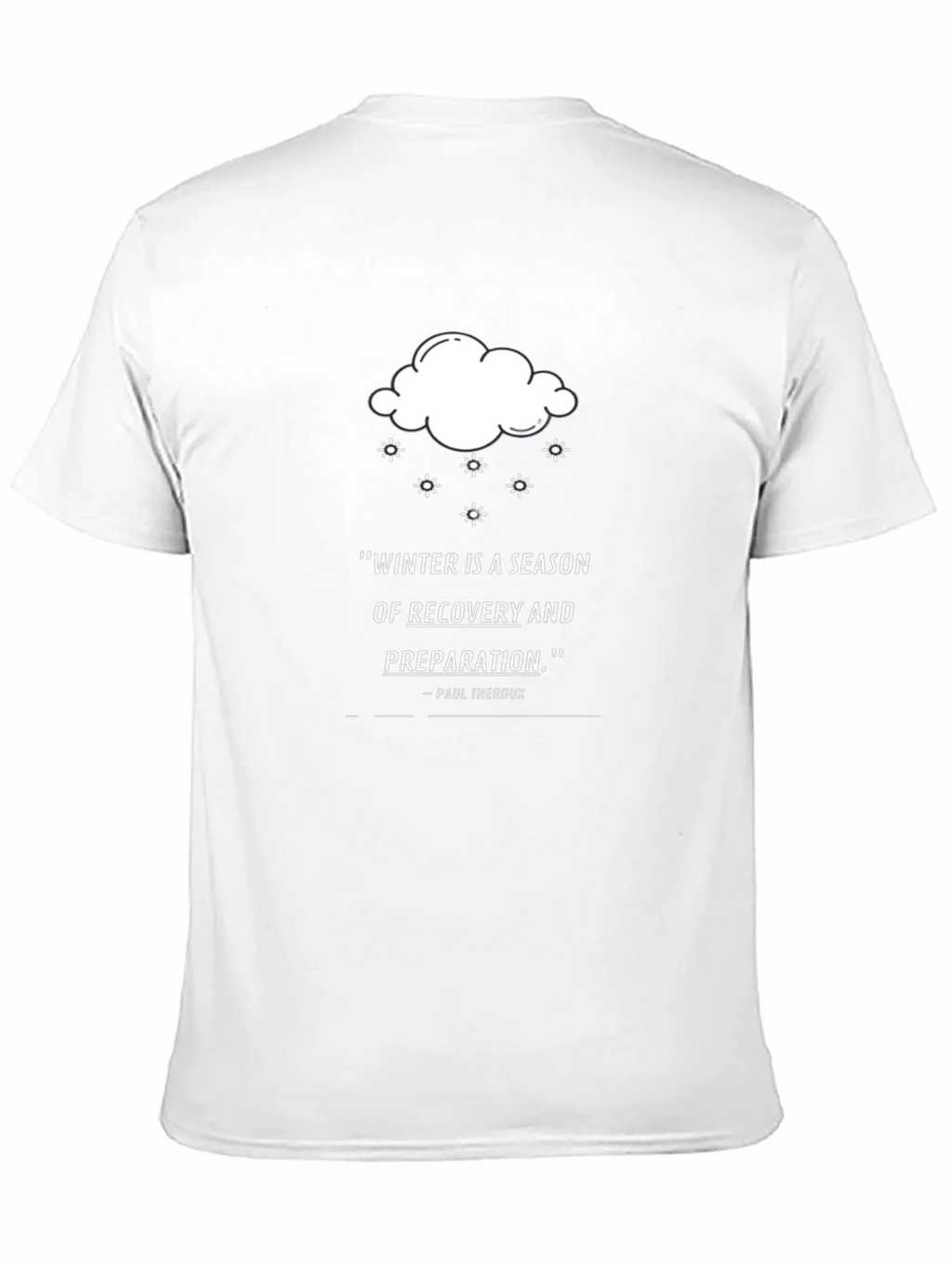 Winter Recovery Quote T-Shirt - Black product image 9