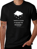 Winter Recovery Quote T-Shirt - Black product image 1