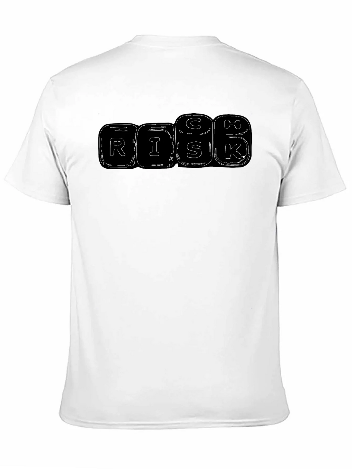 RISK Letter Graphic Black T-shirt product image 10
