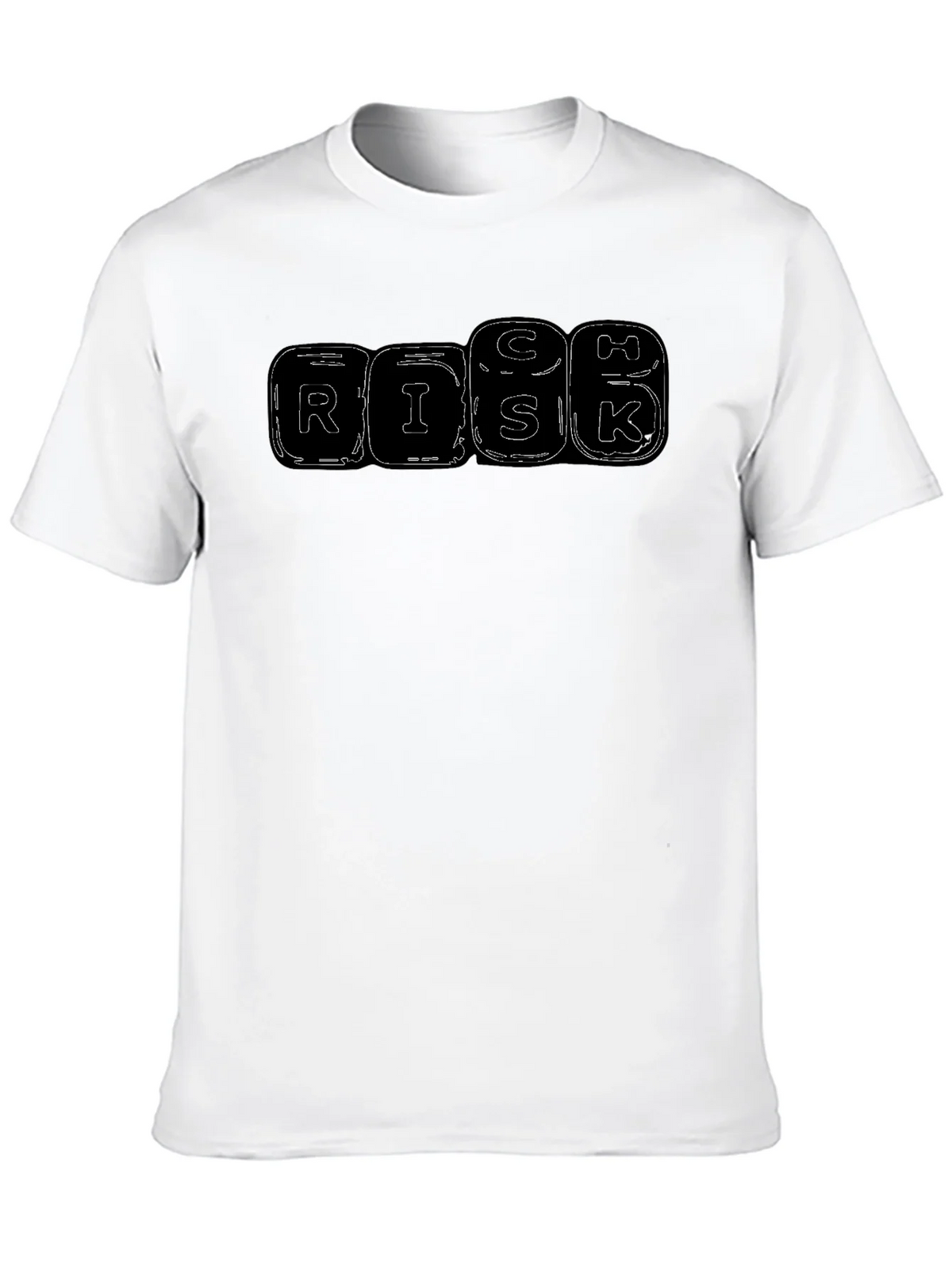 RISK Letter Graphic Black T-shirt product image 9