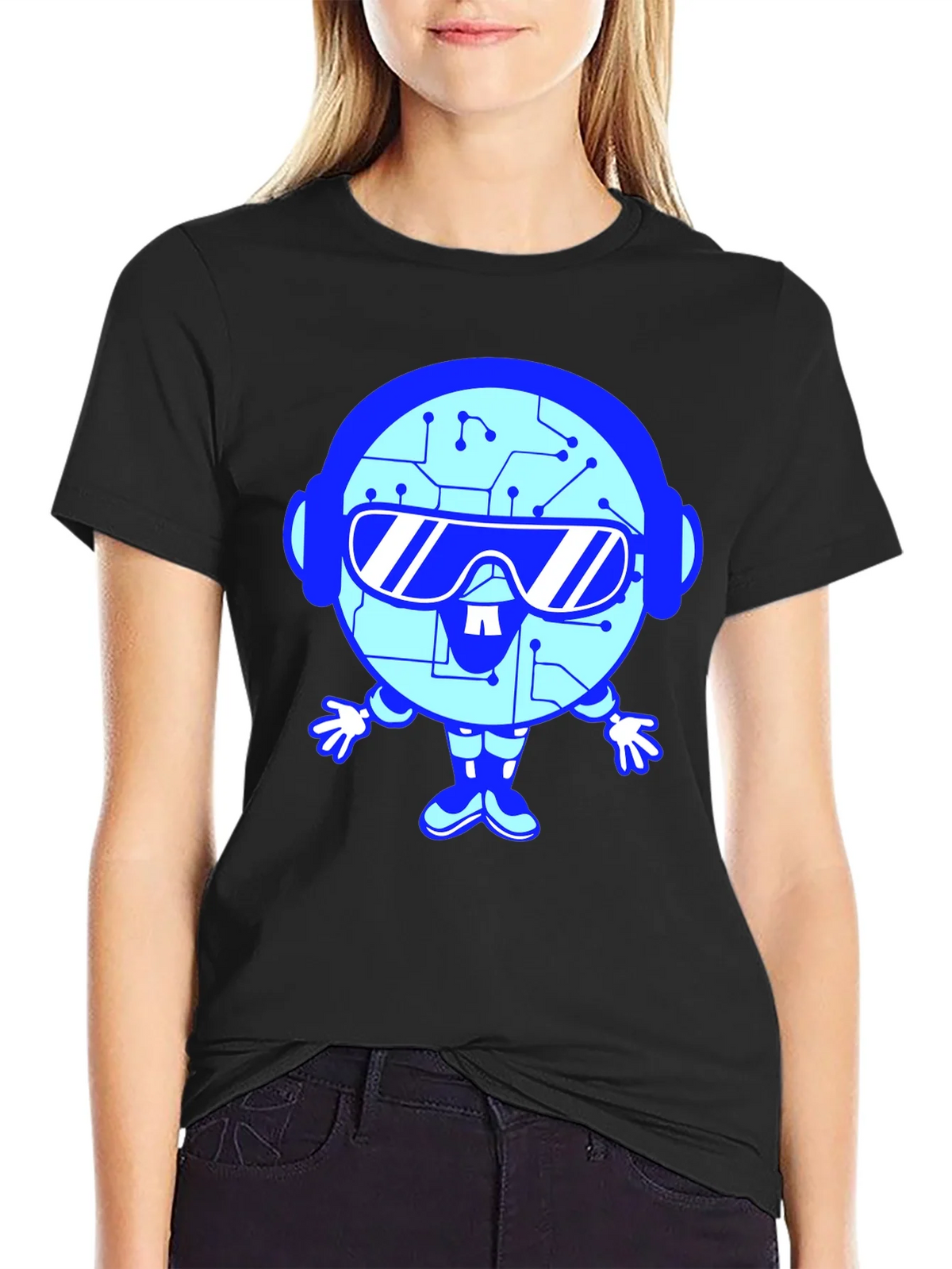 Tech Bot Graphic T-Shirt - Cool Geeky Style product image 2