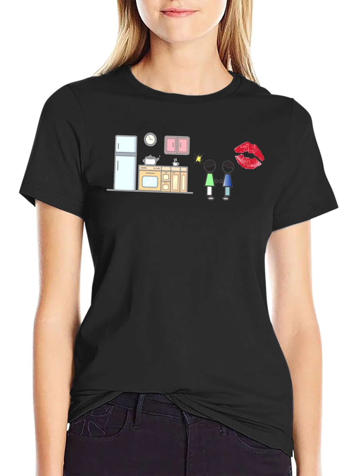 Quirky Kitchen Graphic Tee - Black product image 2
