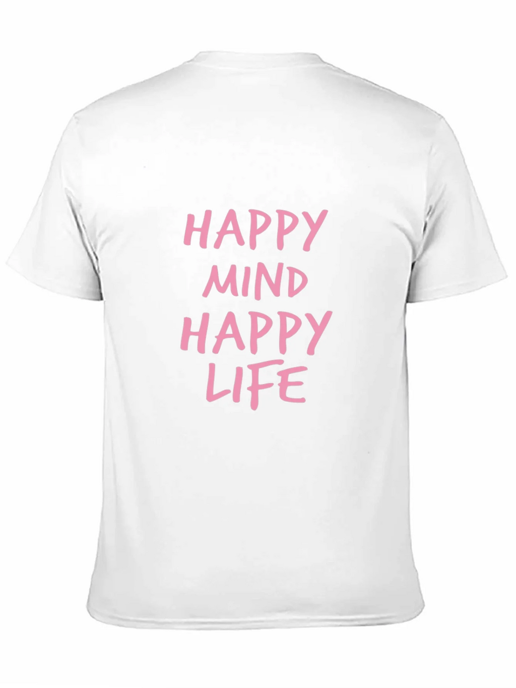 Happy Mind Life Graphic Tee - Black Casual T-Shirt product image 8