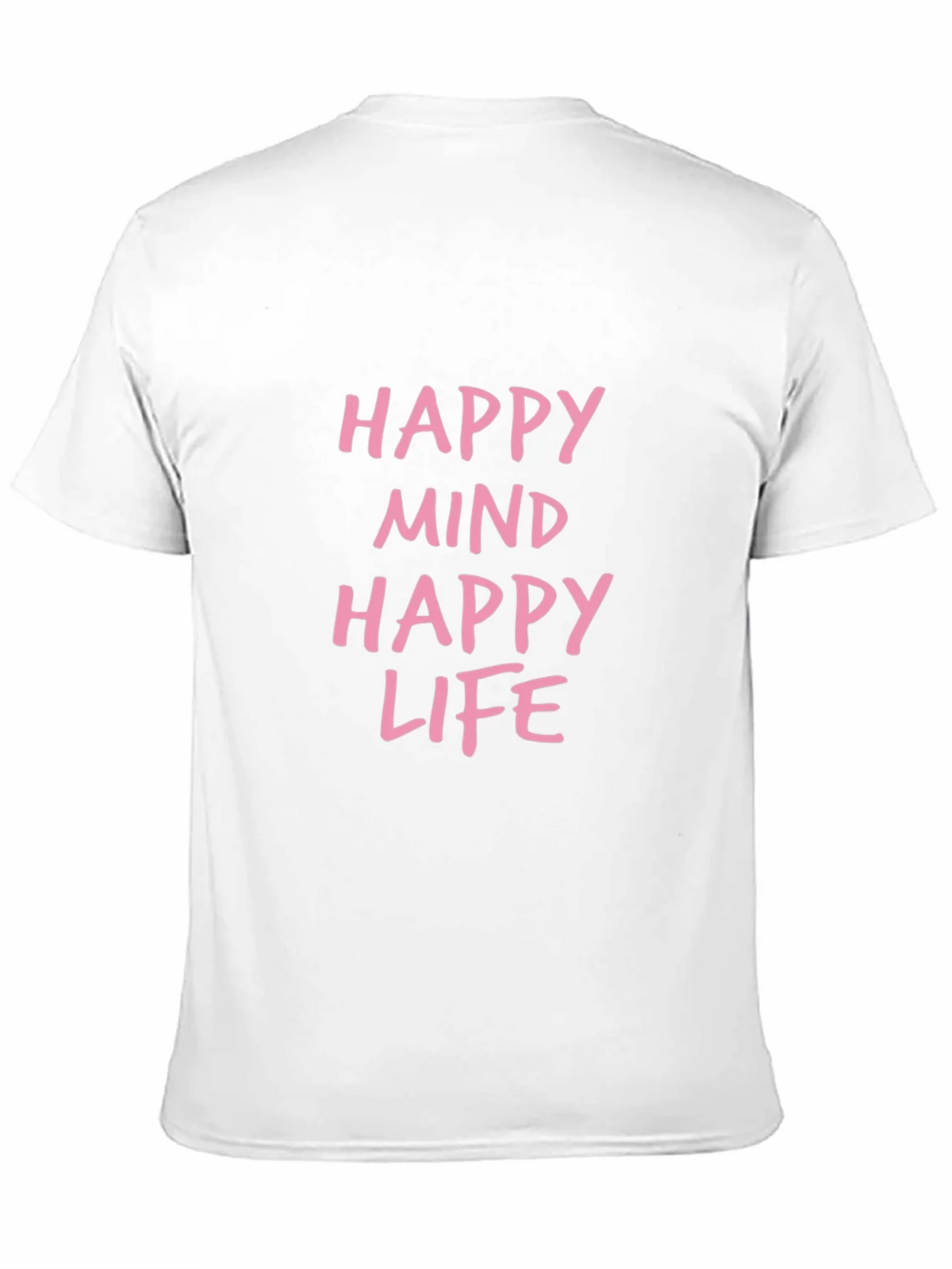 Happy Mind Life Graphic Tee - Black Casual T-Shirt product image 8