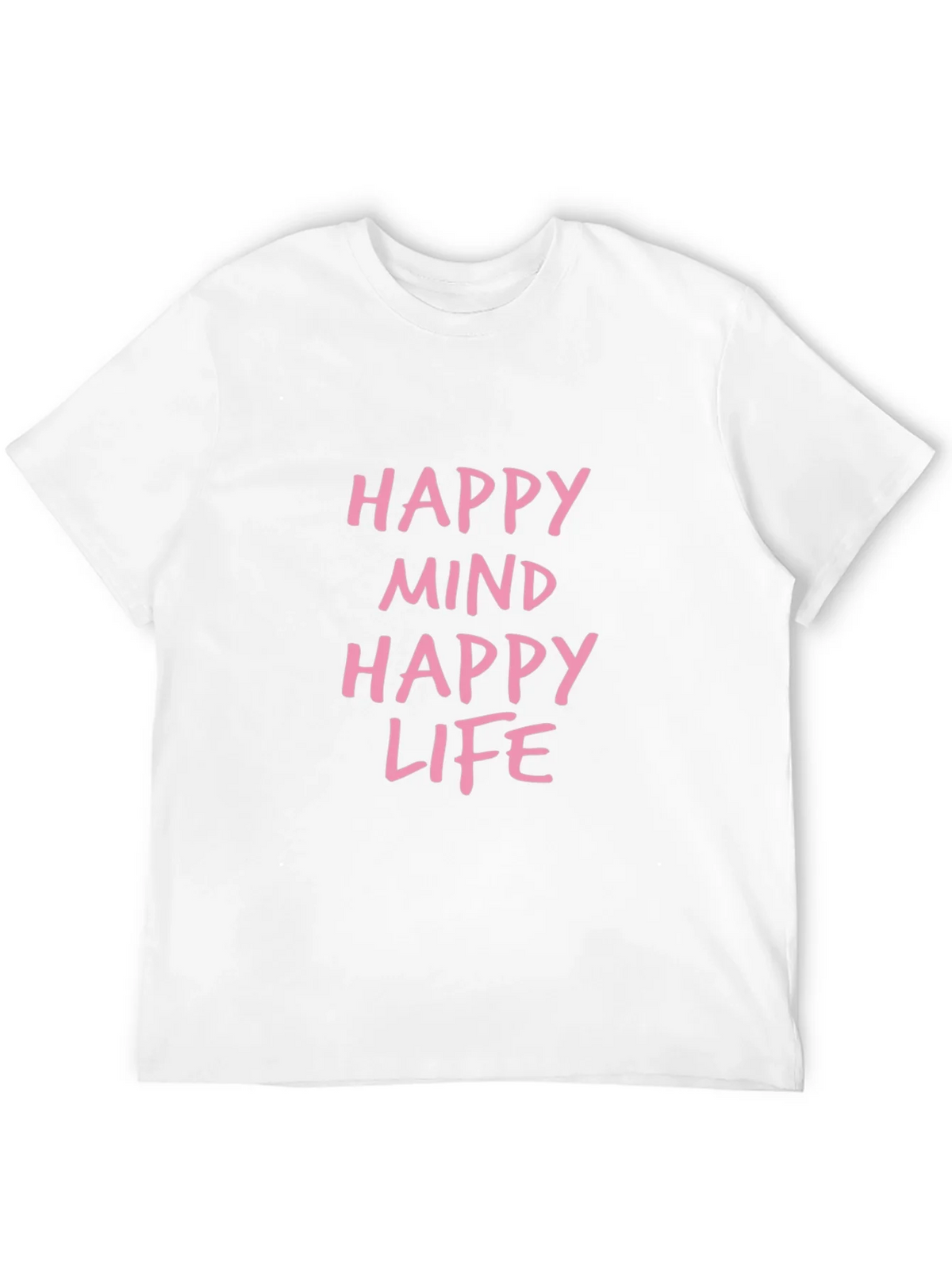 Happy Mind Life Graphic Tee - Black Casual T-Shirt product image 9