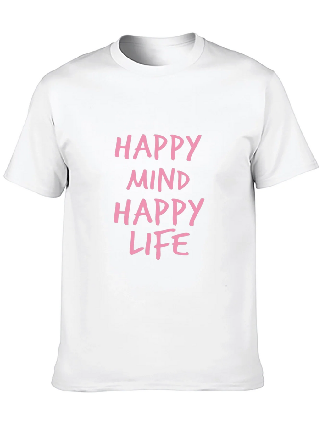 Happy Mind Life Graphic Tee - Black Casual T-Shirt product image 7