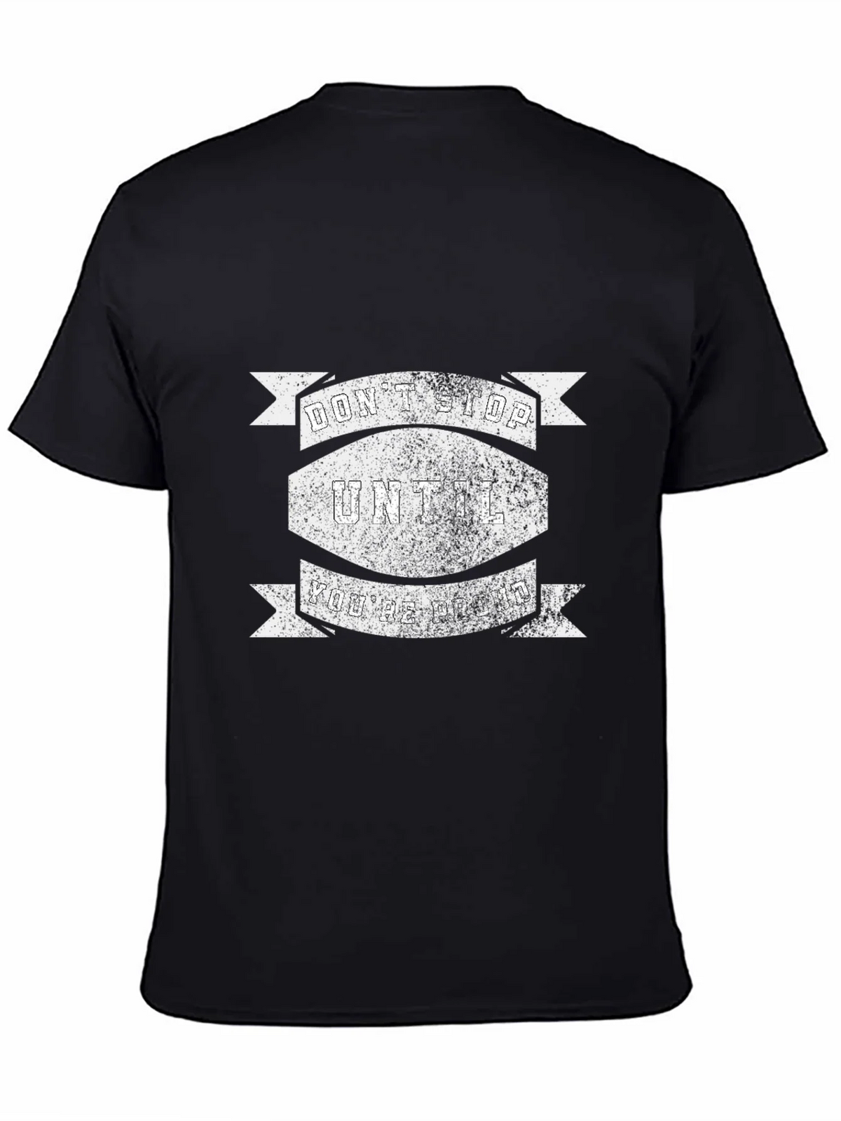 Motivational Dont Stop Black T-Shirt product image 4
