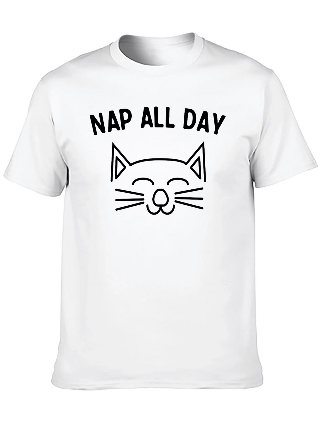 Nap All Day Cat Graphic T-Shirt - Soft Cotton Tee product image 7