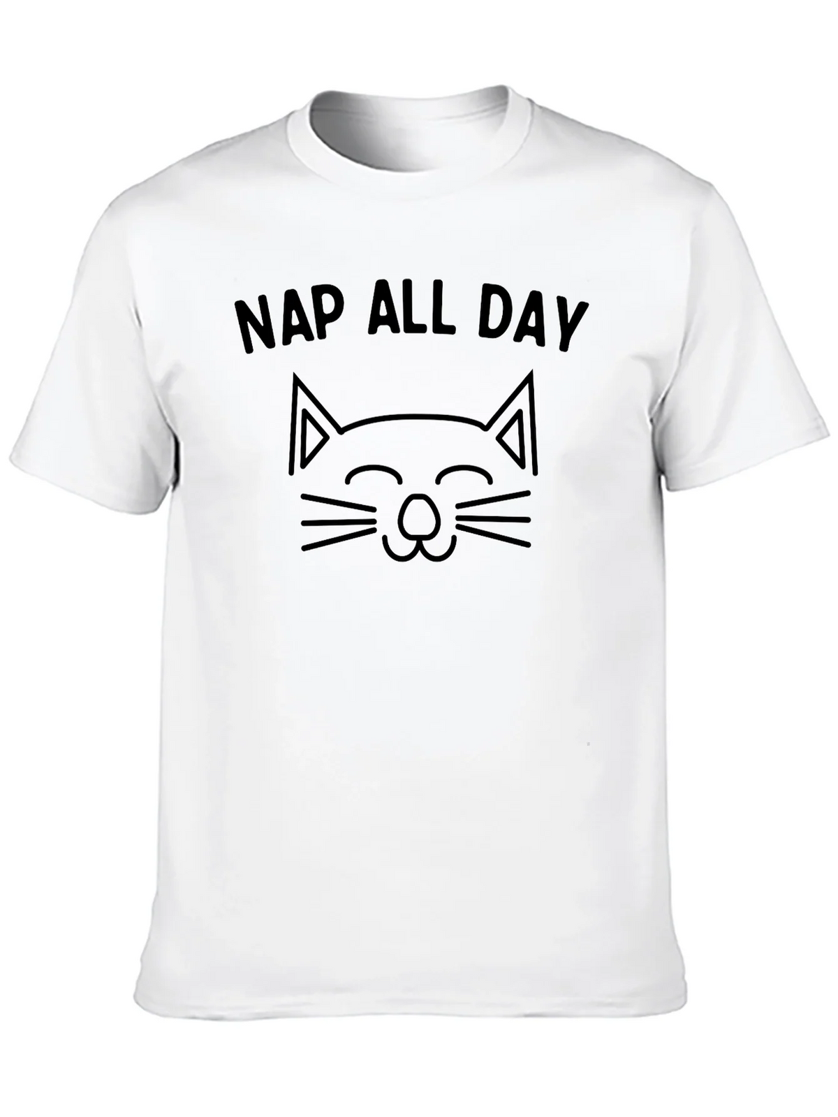 Nap All Day Cat Graphic T-Shirt - Soft Cotton Tee product image 7