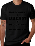 Motivational T-Shirt: Hard Work + Dream = Success product image 1