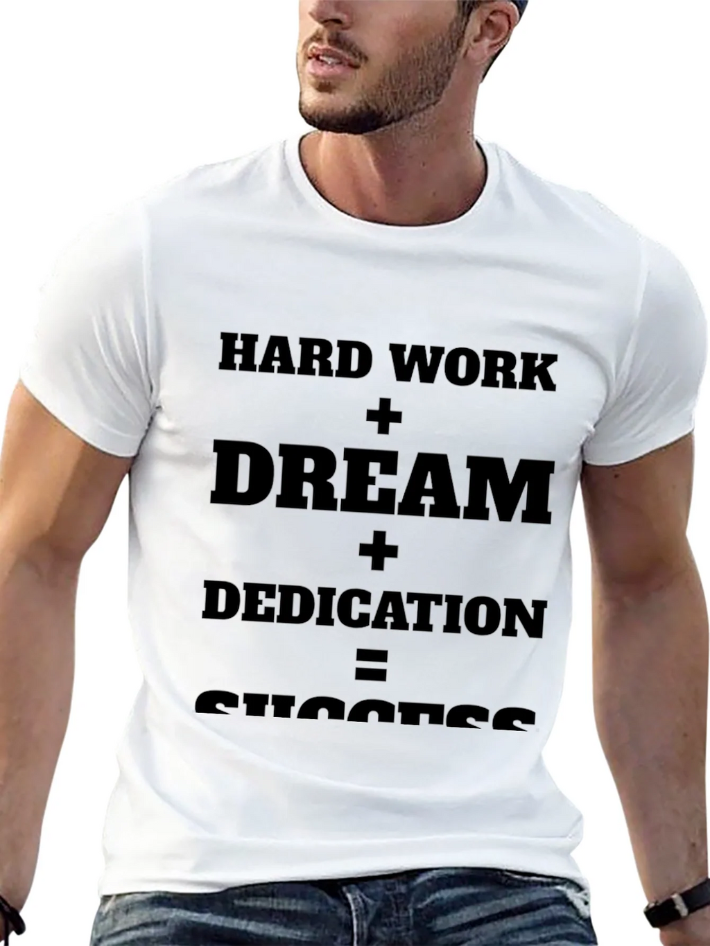 Motivational T-Shirt: Hard Work + Dream = Success product image 12