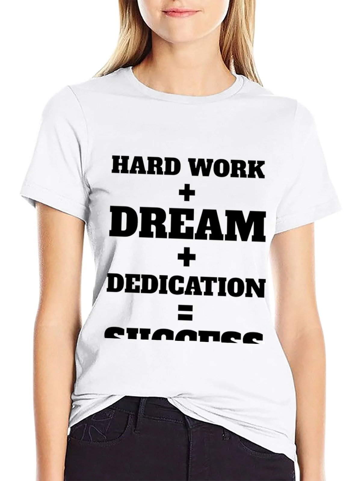 Motivational T-Shirt: Hard Work + Dream = Success product image 8