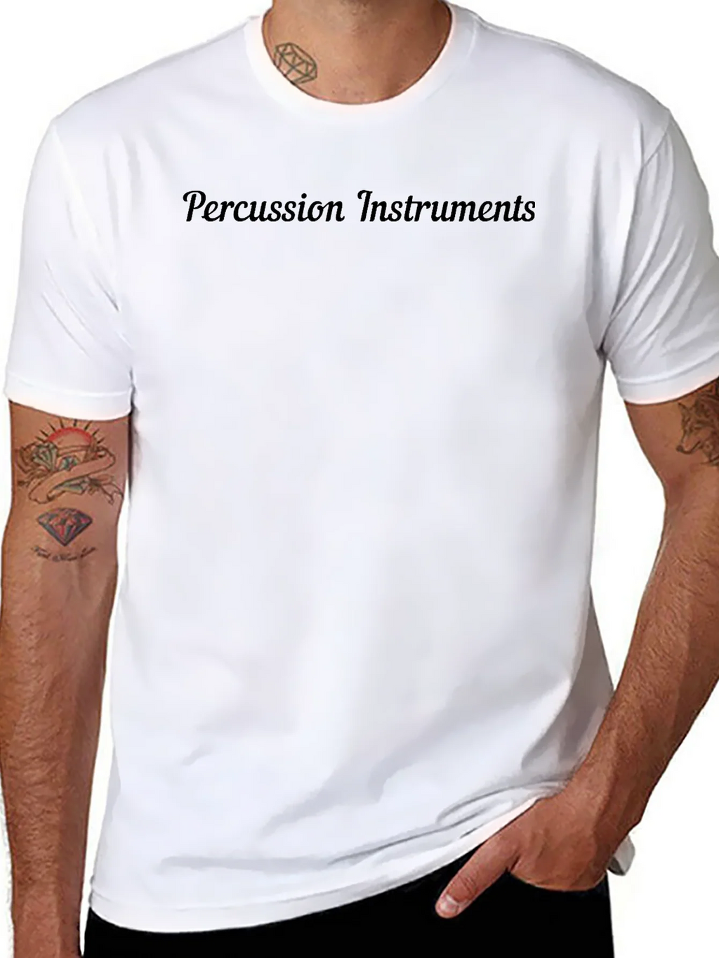 Percussion Instruments Black T-Shirt product image 4