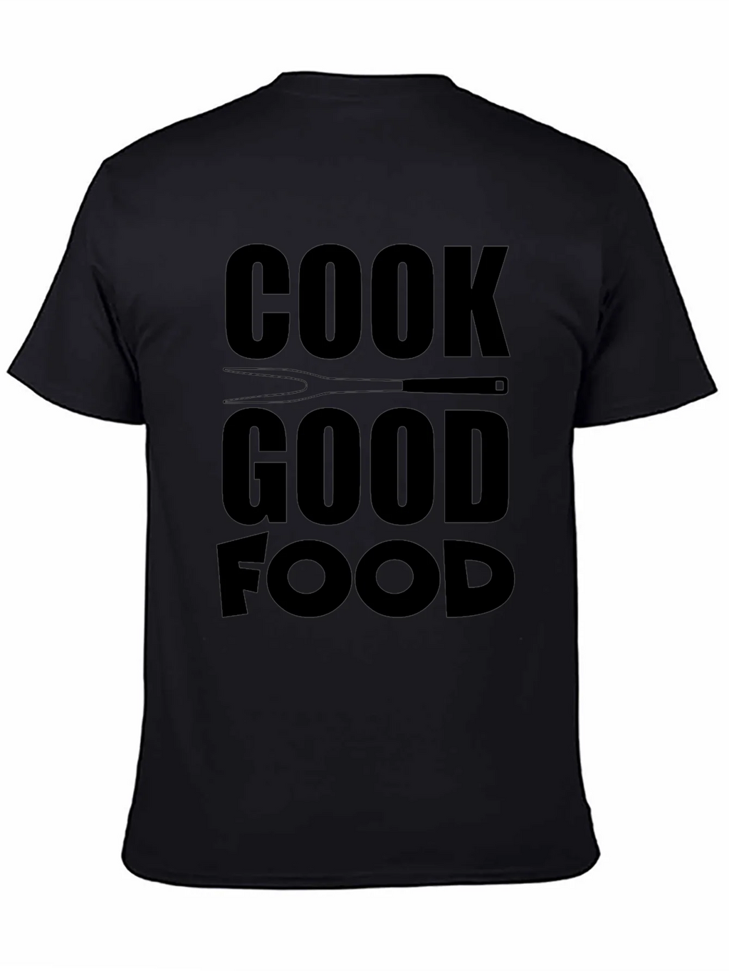 Cook Good Food Graphic Tee - Black Casual T-Shirt product image 4