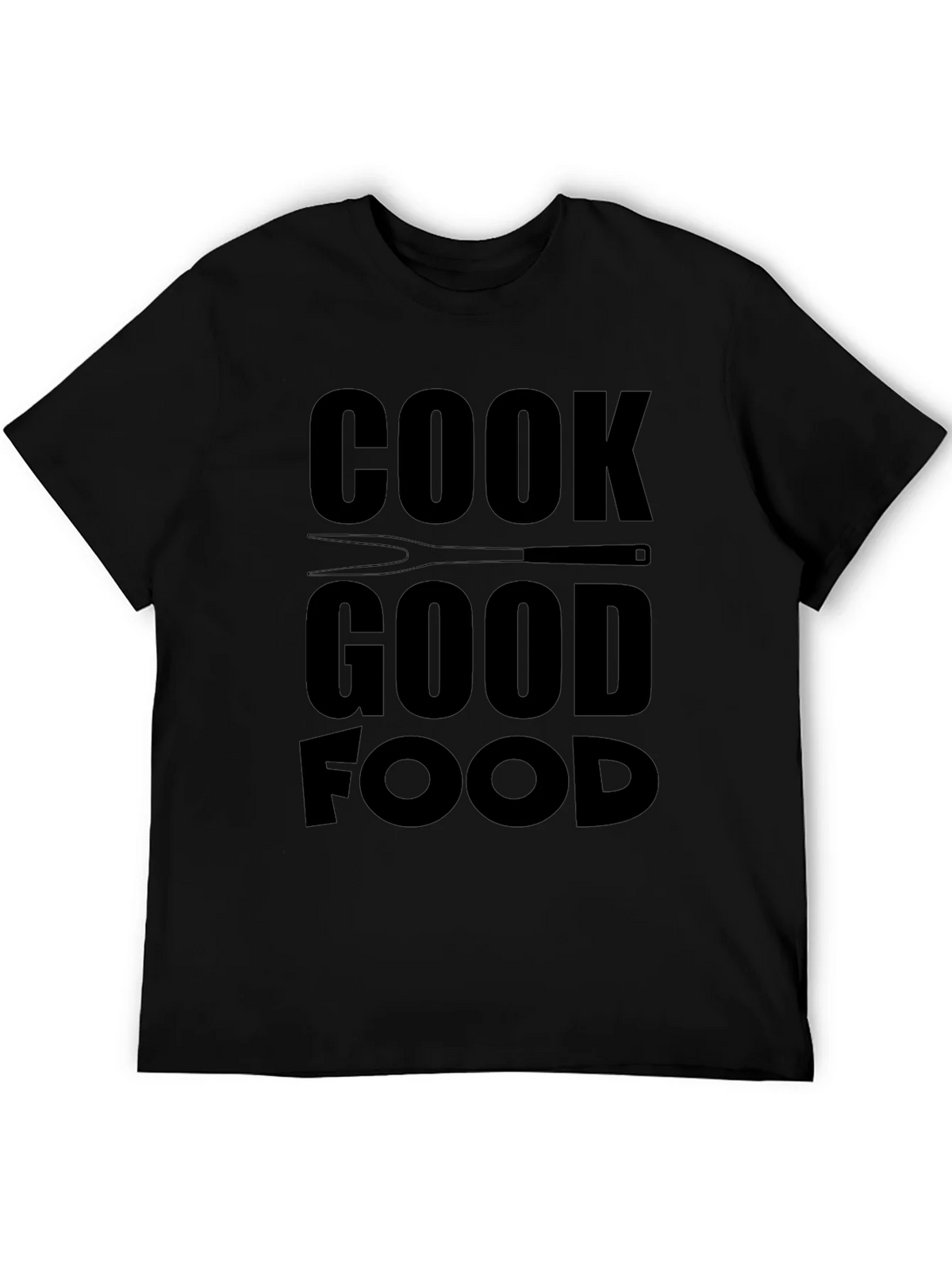 Cook Good Food Graphic Tee - Black Casual T-Shirt product image 5
