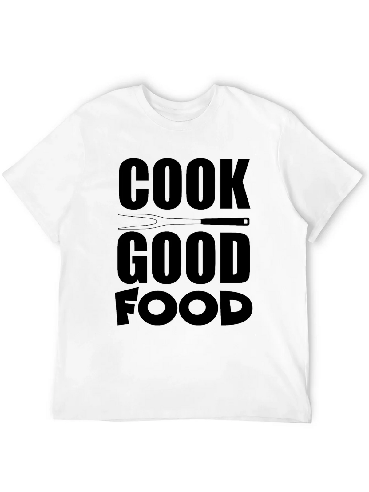 Cook Good Food Graphic Tee - Black Casual T-Shirt product image 7