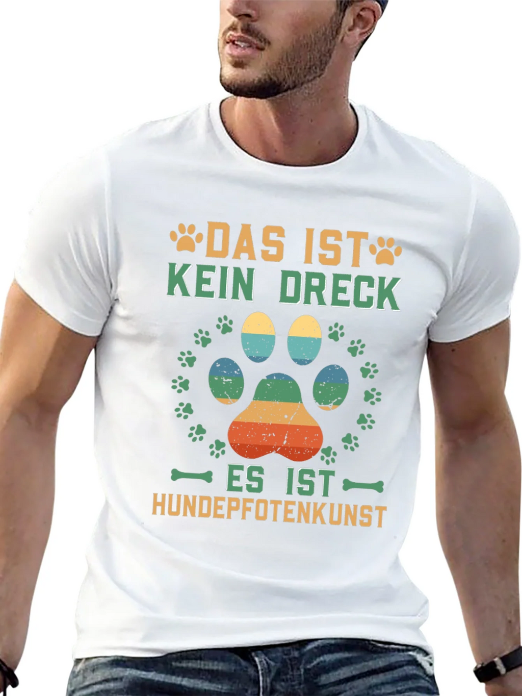 Dog Paw Print T-Shirt - Hundepfotenkunst product image 8