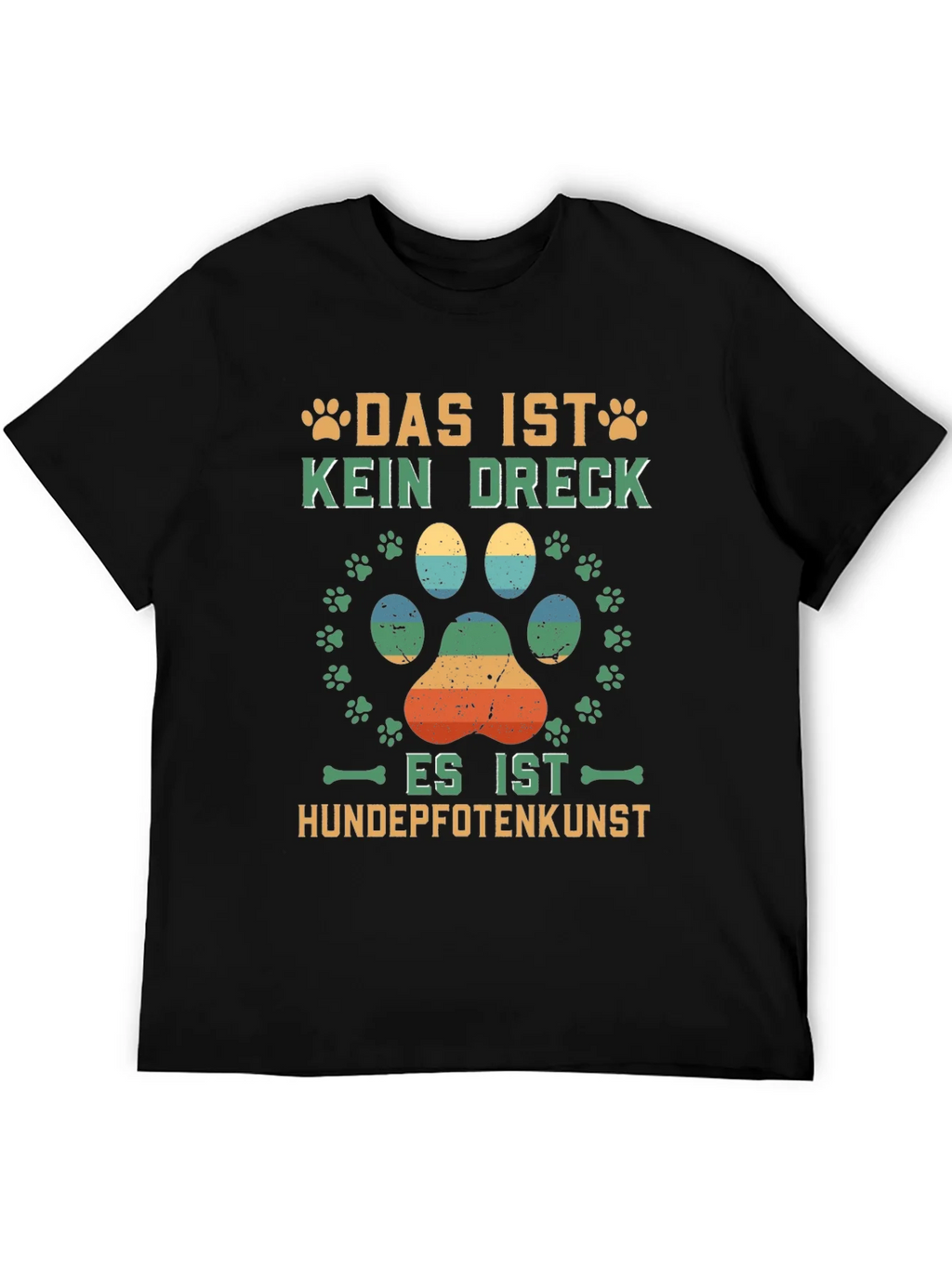 Dog Paw Print T-Shirt - Hundepfotenkunst product image 3