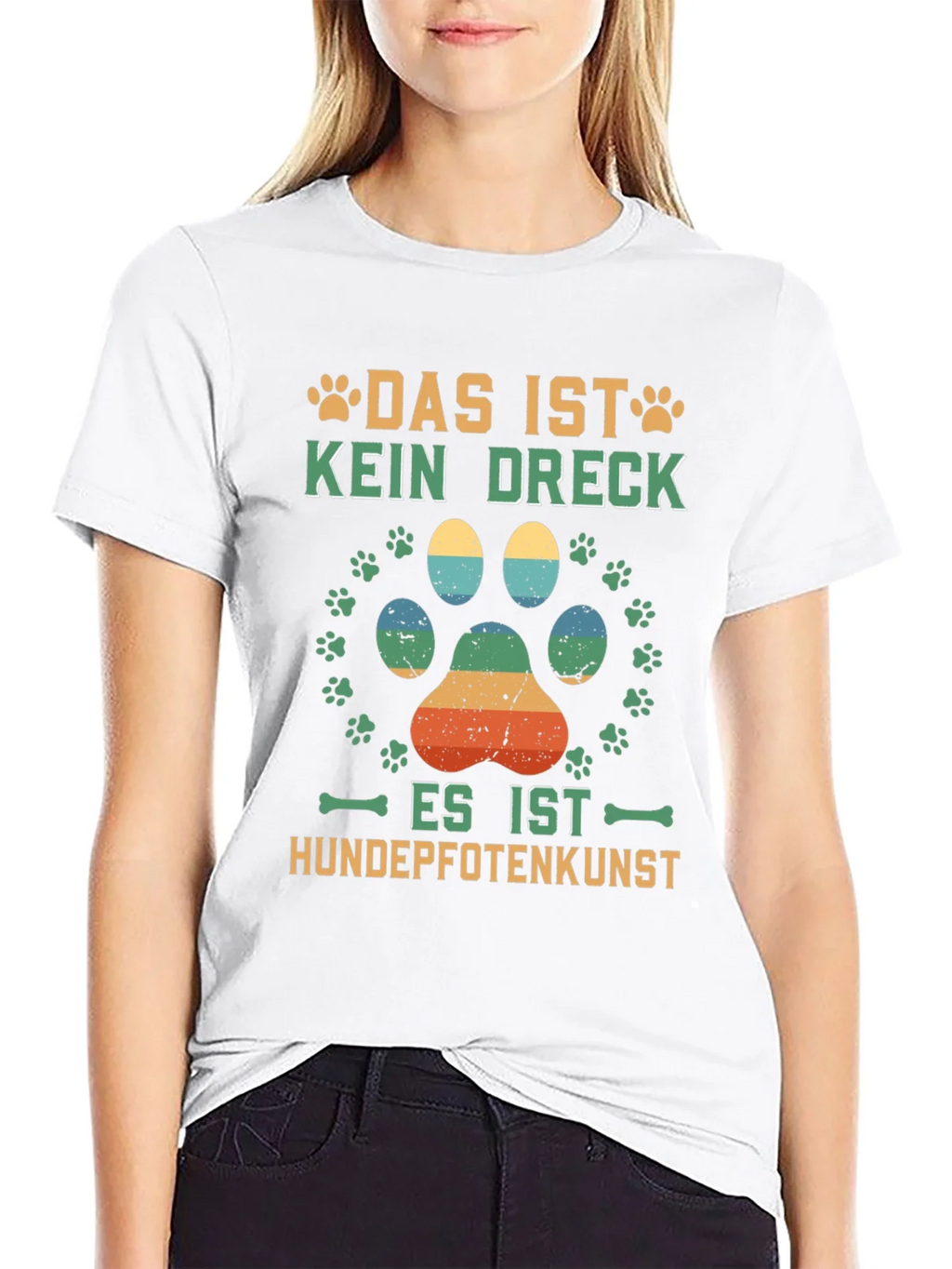 Dog Paw Print T-Shirt - Hundepfotenkunst product image 6