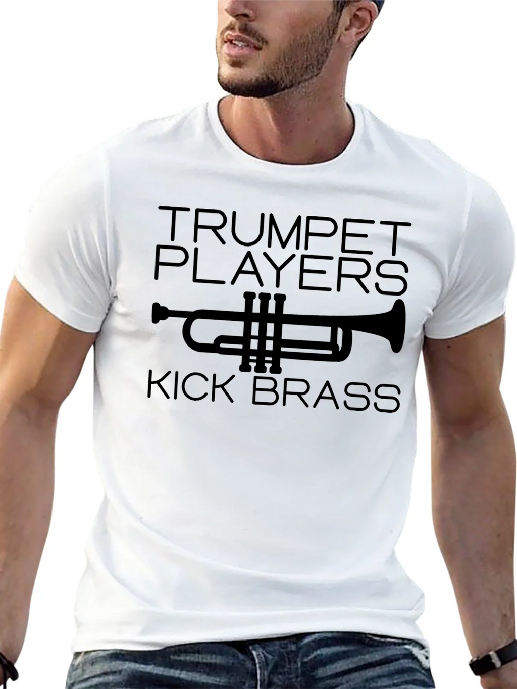 Trumpet Players Kick Brass Graphic Tee product image 12