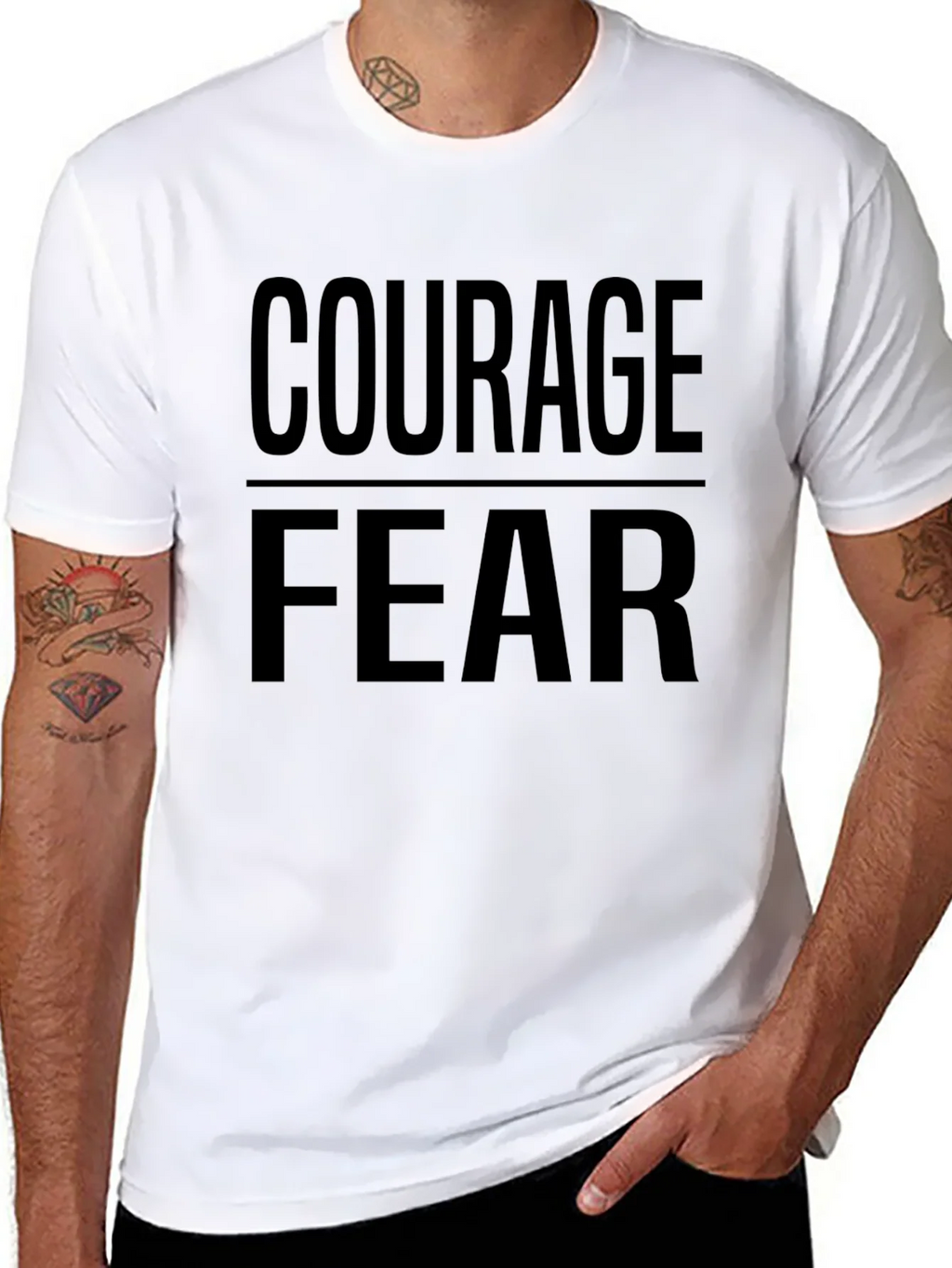 Courage Over Fear Graphic T-Shirt product image 7